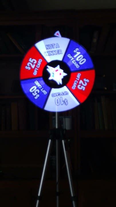 Holographic Branded Prize Wheel Hologram Game .